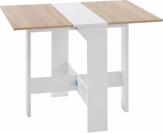 Tavolo pieghevole per 4 persone - Eichen e Bianco - 104 x 76 x 74 cm