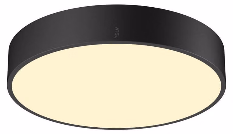 SLV 1007319 MEDO 40, plafoniera LED a parete/soffitto, rotonda 2700/3000/4000K, 20W, bordo di uscita, 110°, nero