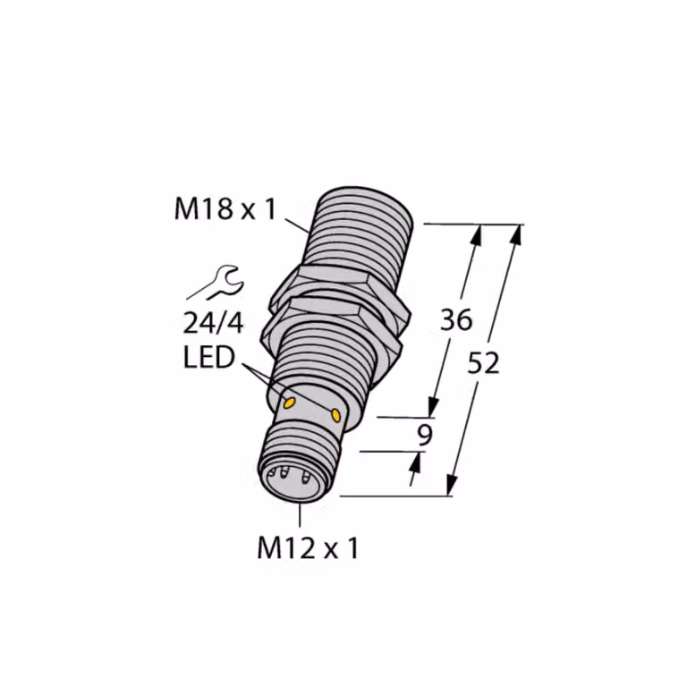 Turck 1635140 - BI5U-M18-AP6X-H1141, sensore induttivo Uprox