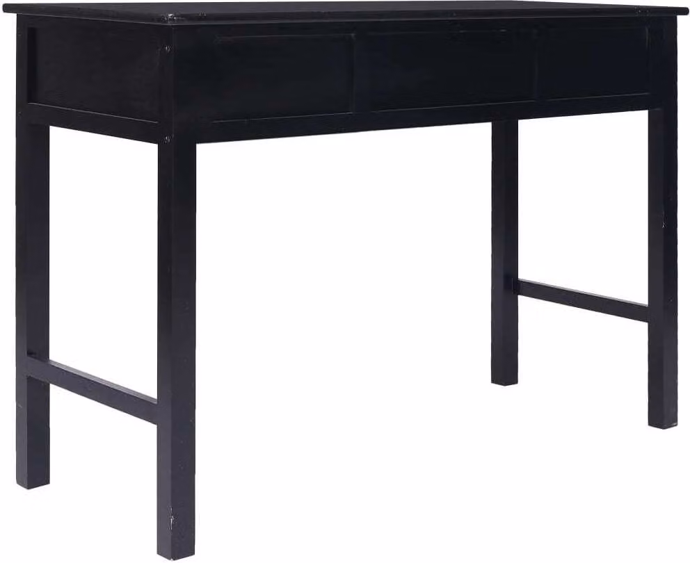 Scrivania nera 110×45×76 cm in legno