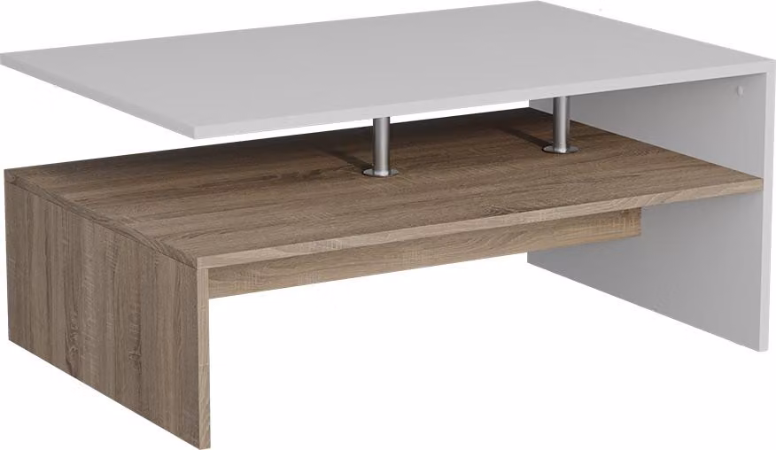 Tavolino da salotto Vicco Amato Bianco/Sonoma 90 x 52.6 cm, Model 57828