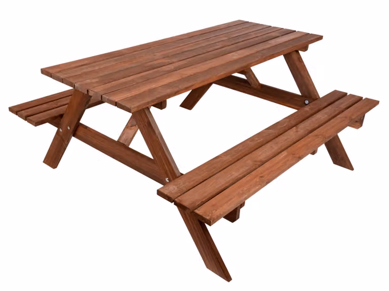 Set da giardino in legno PIKNIK 2 panche + tavolo 160 cm