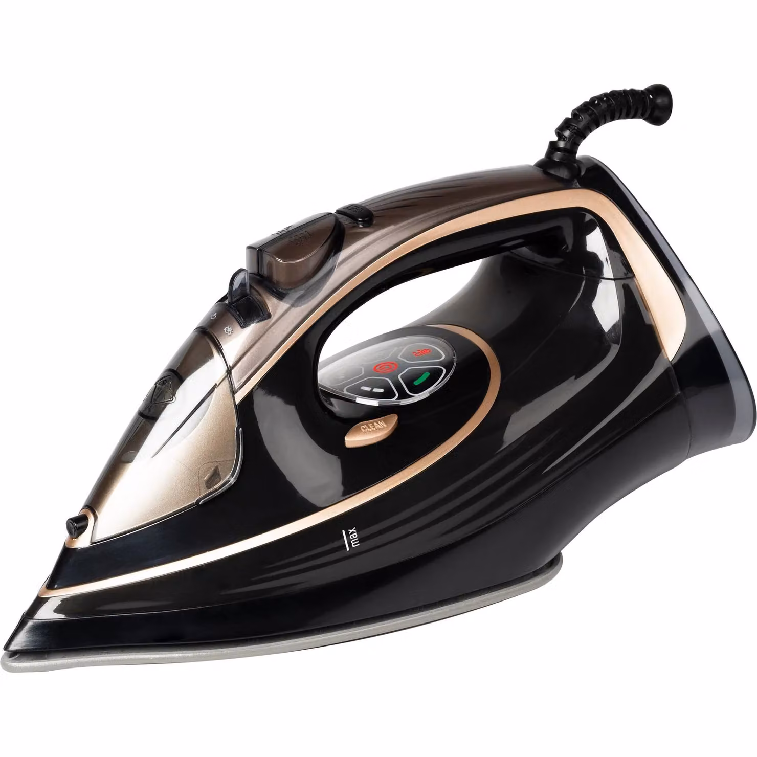 Ferro da stiro a vapore digitale DICTROLUX Silk Gold con vapore verticale, 2400 Watt, colore oro e nero – 1