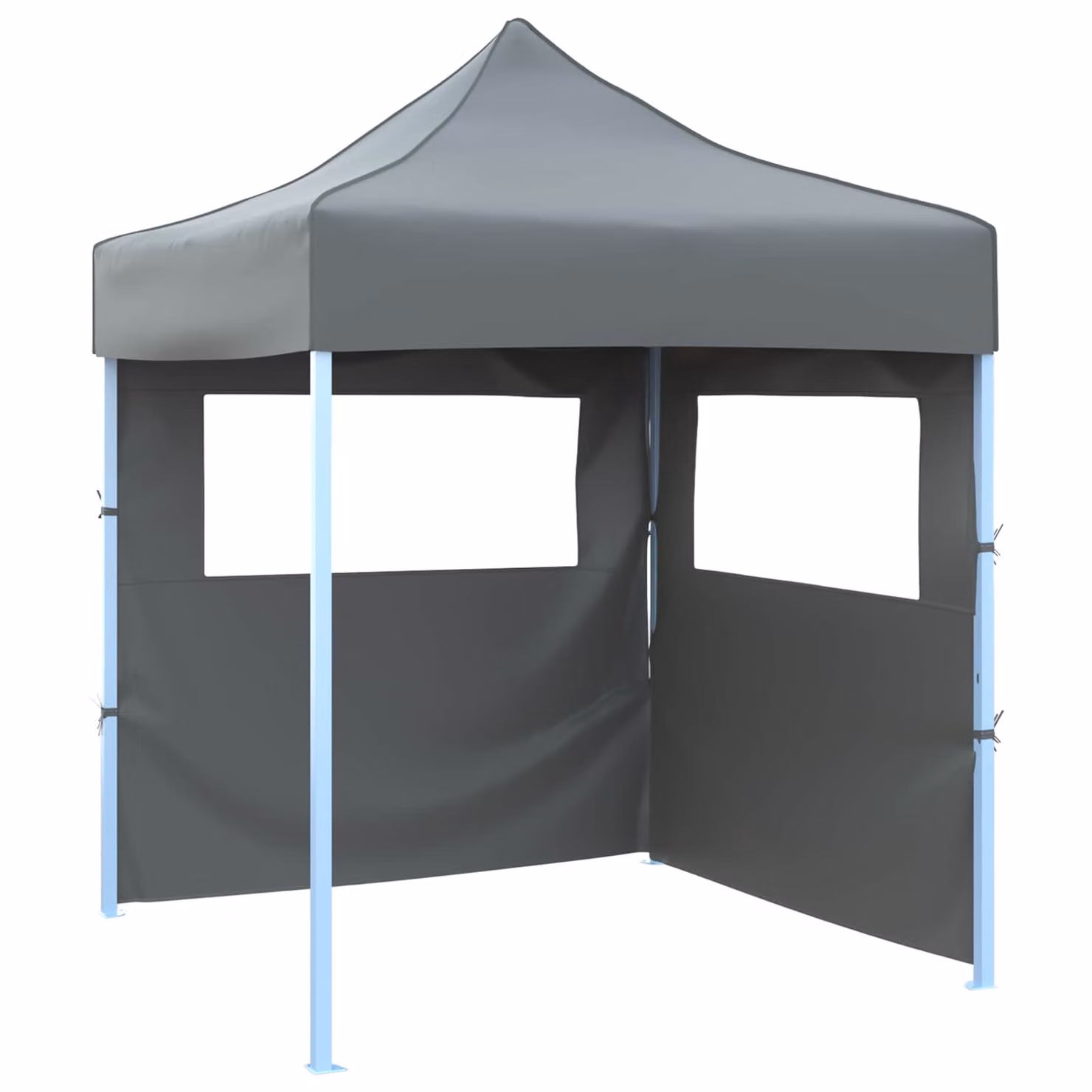 Tenda Party vidaXL in tessuto Oxford e acciaio, colore Antracite, L/P/H: 200 x 200 x 315 cm