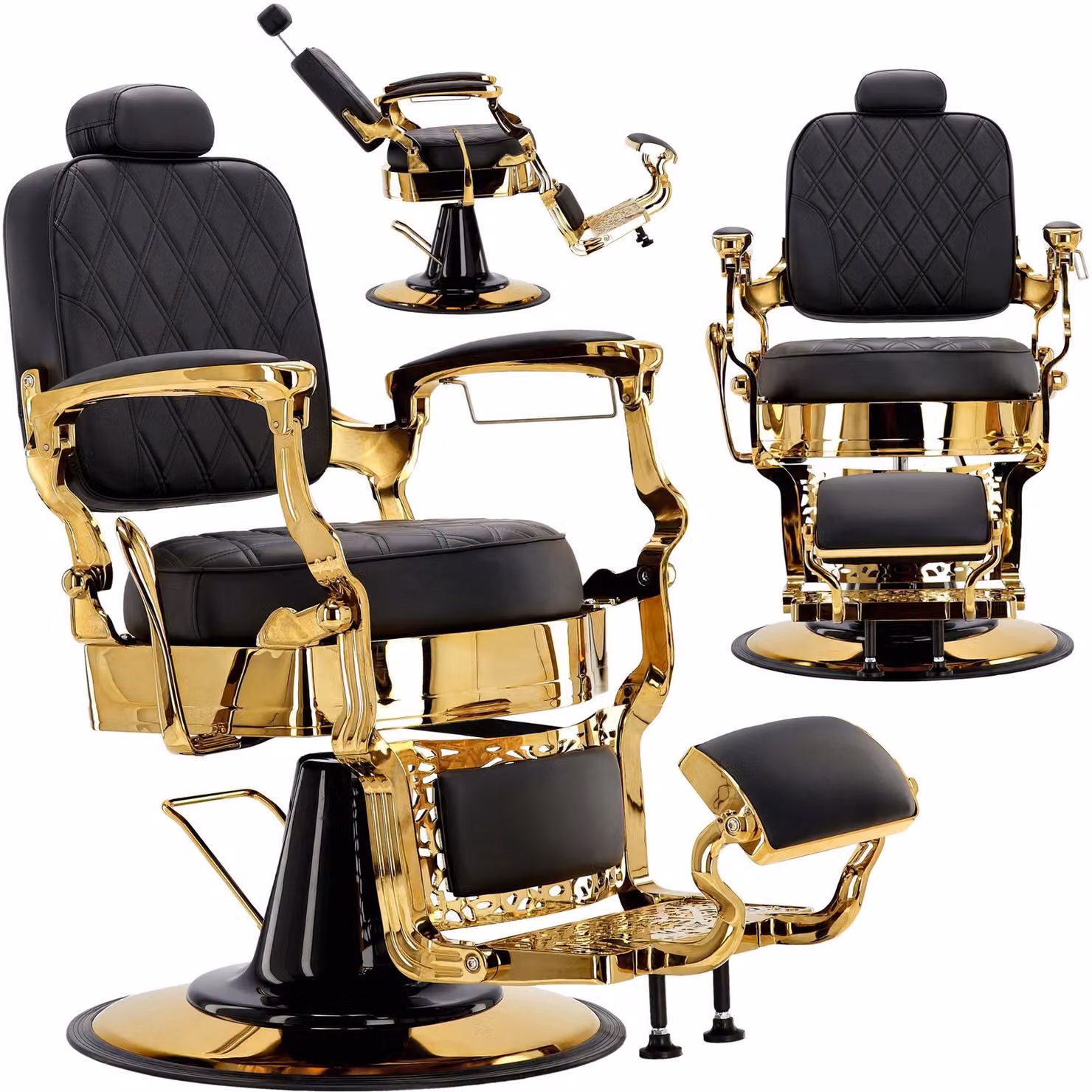 Poltrona da barbiere parrucchiere idraulica girevole per il salone barbiere barber shop Gaius Barberking