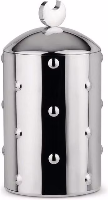 Barattolo Kalisto Alessi CB01 in Acciaio Inox e Alluminio, Colore Argento, Capacità 1,14 l