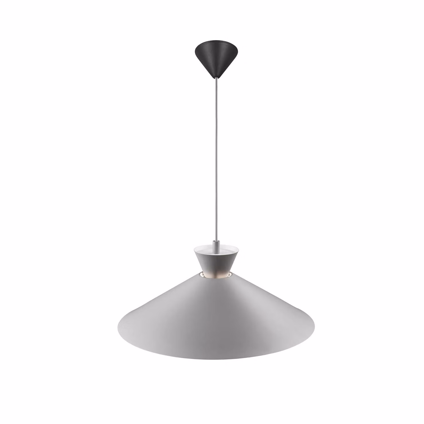 Nordlux Lampada a sospensione Dial, dimmerabile, Alluminio / Grigio / Zincato, Cucina, Metallo, Scandinavo, Lampada a sospensione