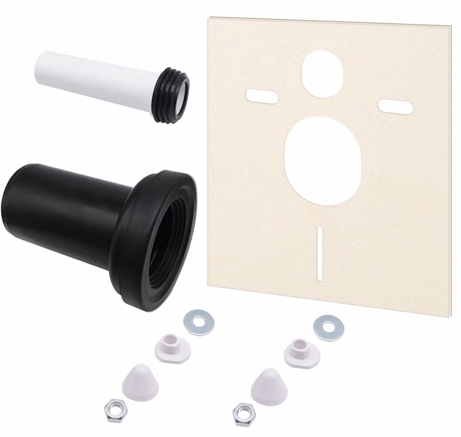 Solidchoice - Kit di collegamento per WC sospeso, compatibile con Geberit 152.426.46.1, per tubi in PE di diametro 90/110, include kit di collegamento per WC e accessori di montaggio