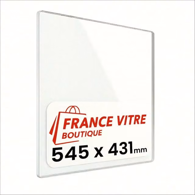 Vetro di ricambio per stufa a legna e caminetto GODIN modello 845-2 trasparente L: 54,5 cm x H: 43,1 cm x Spessore: 4 mm – 1