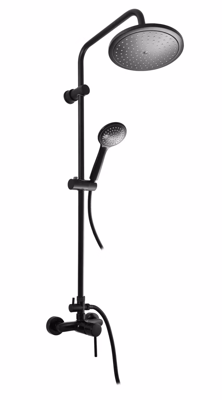 Slezák-RAV Miscelatore per doccia Slezák RAV Seina SE982/3CMAT Colore: nero opaco, Dimensioni: 150 mm
