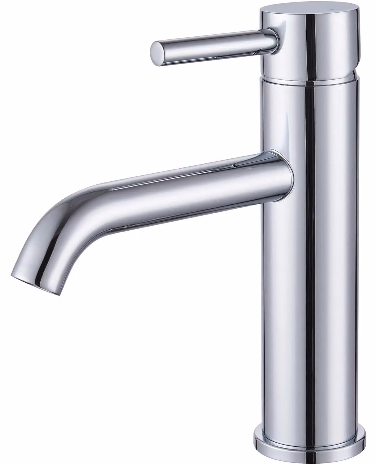 Rubinetto per lavabo - Miscelatore monocomando - Altezza 95 mm - Acqua calda e fredda - Cromato