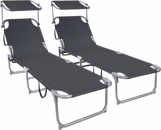 Sedia Esterna con Ombrellone - Regolabile e Ripiegabile - Capacità di Sostegno fino a 110 kg - Ideale per Giardino, Terrazza, e Piscina