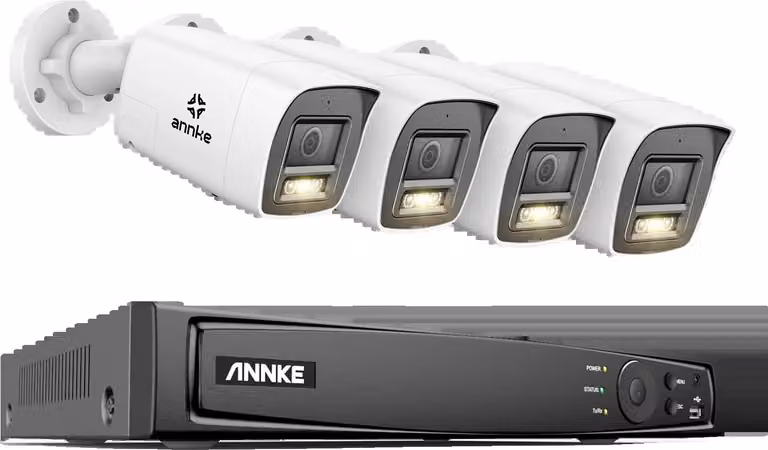 Sistema di videosorveglianza di rete, risoluzione 8MP, audio bidirezionale, 8CH 4pcs camera-a, 1T