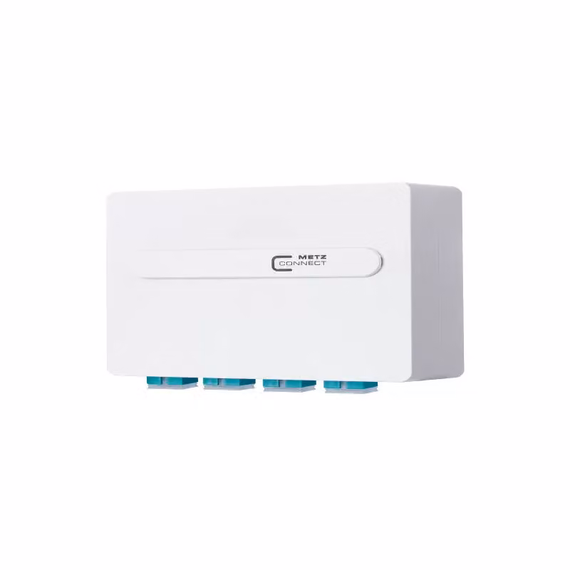 Metz Connect OpDAT ADT VIK 4xSC-S (acquamarina), OM3, bianco puro RAL 9010 1501101F04HC