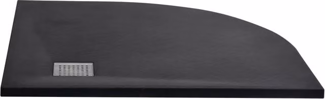 Piatto doccia quadrato vidaXL in mineral cast nero L 90 x P 90 cm