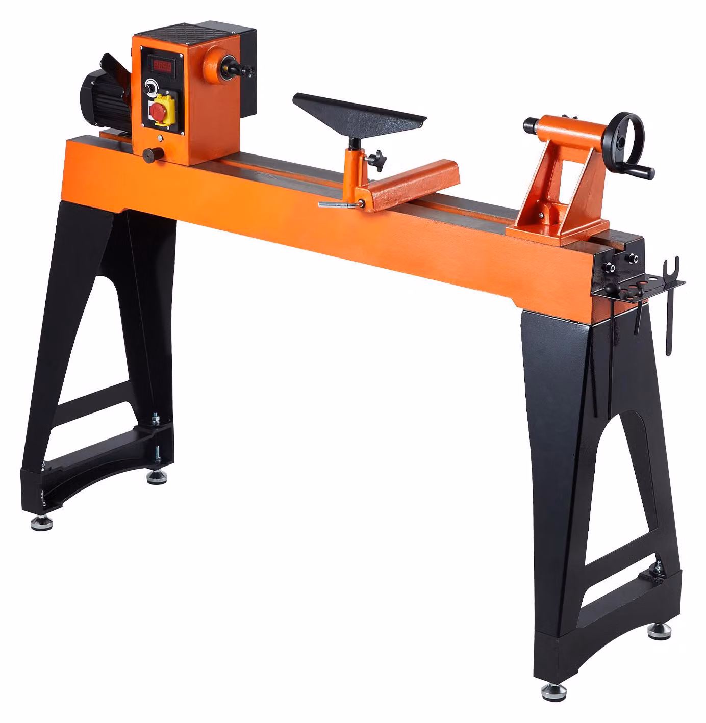 Tornio per legno da 2 HP, dimensioni 18 x 40 pollici - Potenza 1500 W, struttura in ghisa