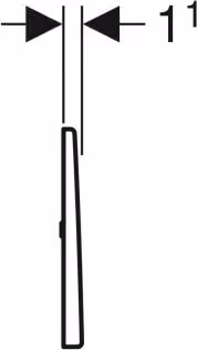 Geberit 241923FW1 Mambo Abdeckplatte