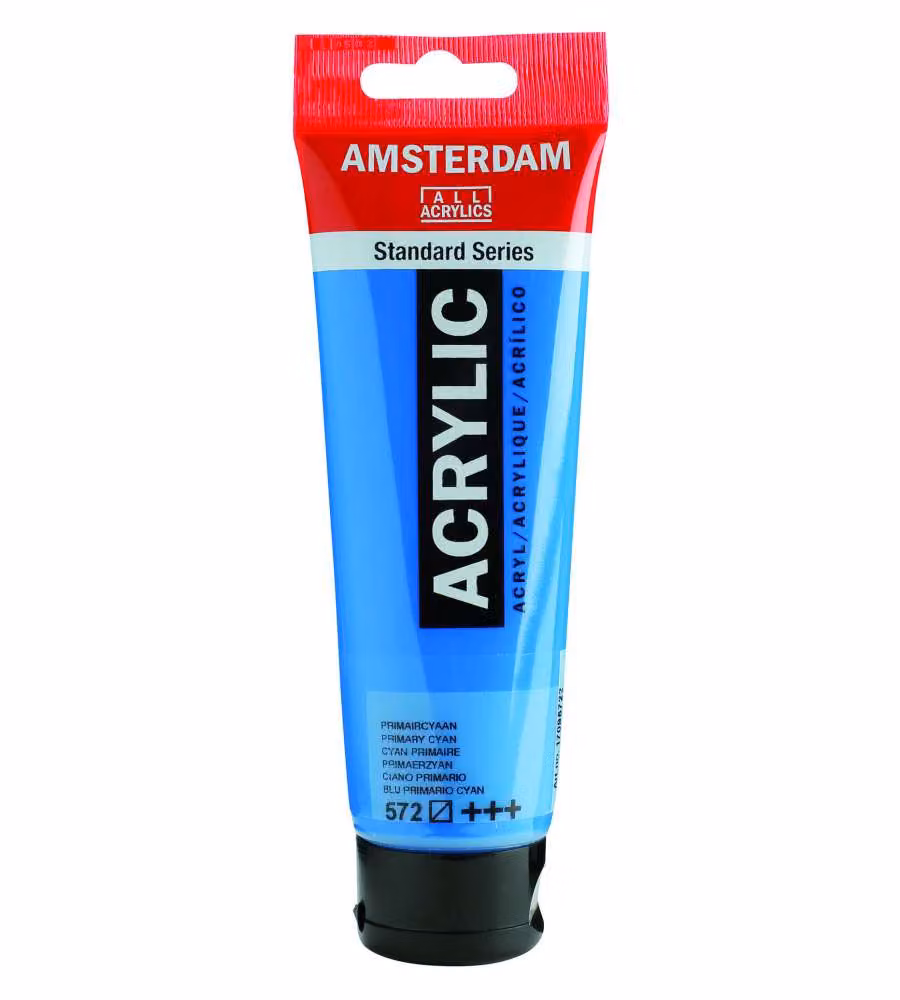 Amsterdam Acrylic 120 ml Blu Primario Cyan