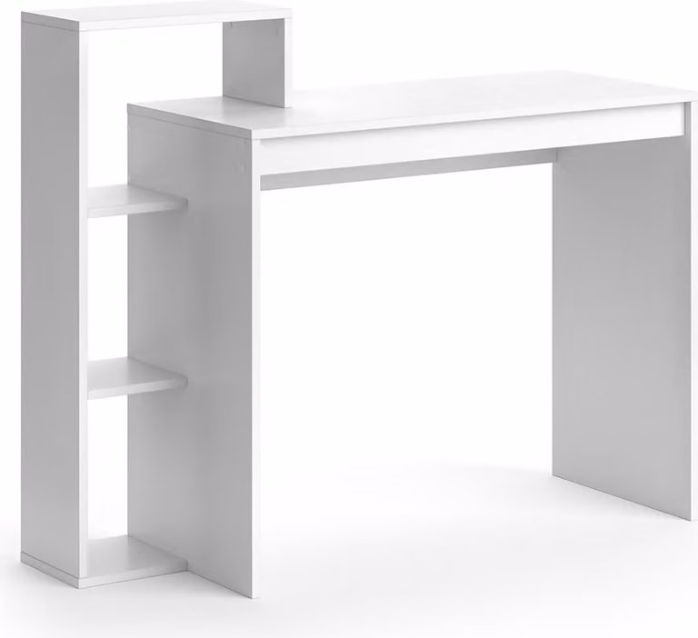 Scrivania con ripiani Vicco Leo Bianco 110 x 40 cm, Model 36742