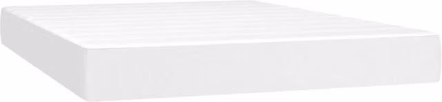 Materasso a Molle Insacchettate Rigidit¨¤ Media Bianco 140x200x20 cm in Similpelle