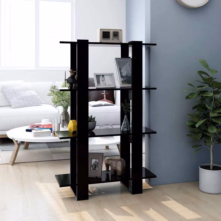 Libreria/Divisorio vidaXL Nero L 80 x P 30 x H 123,5 cm