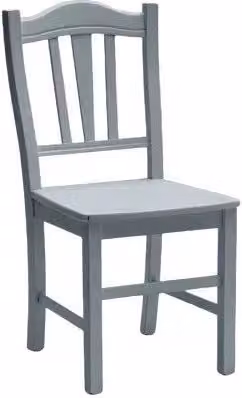 Set di 2 sedie country in legno di faggio grigio MOBILI 2G L/P/H: 46 x 50 x 95 cm