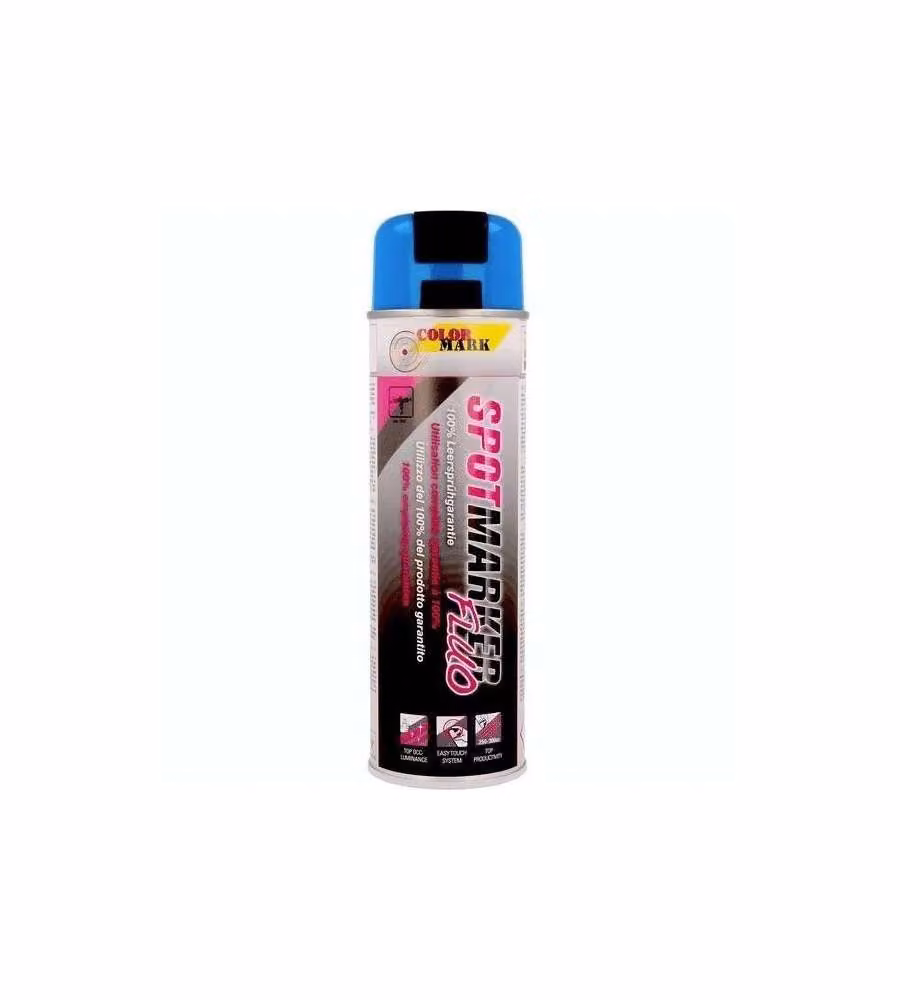 Bomboletta Spray Marcatura Blu Fluorescente 500ml per Edilizia