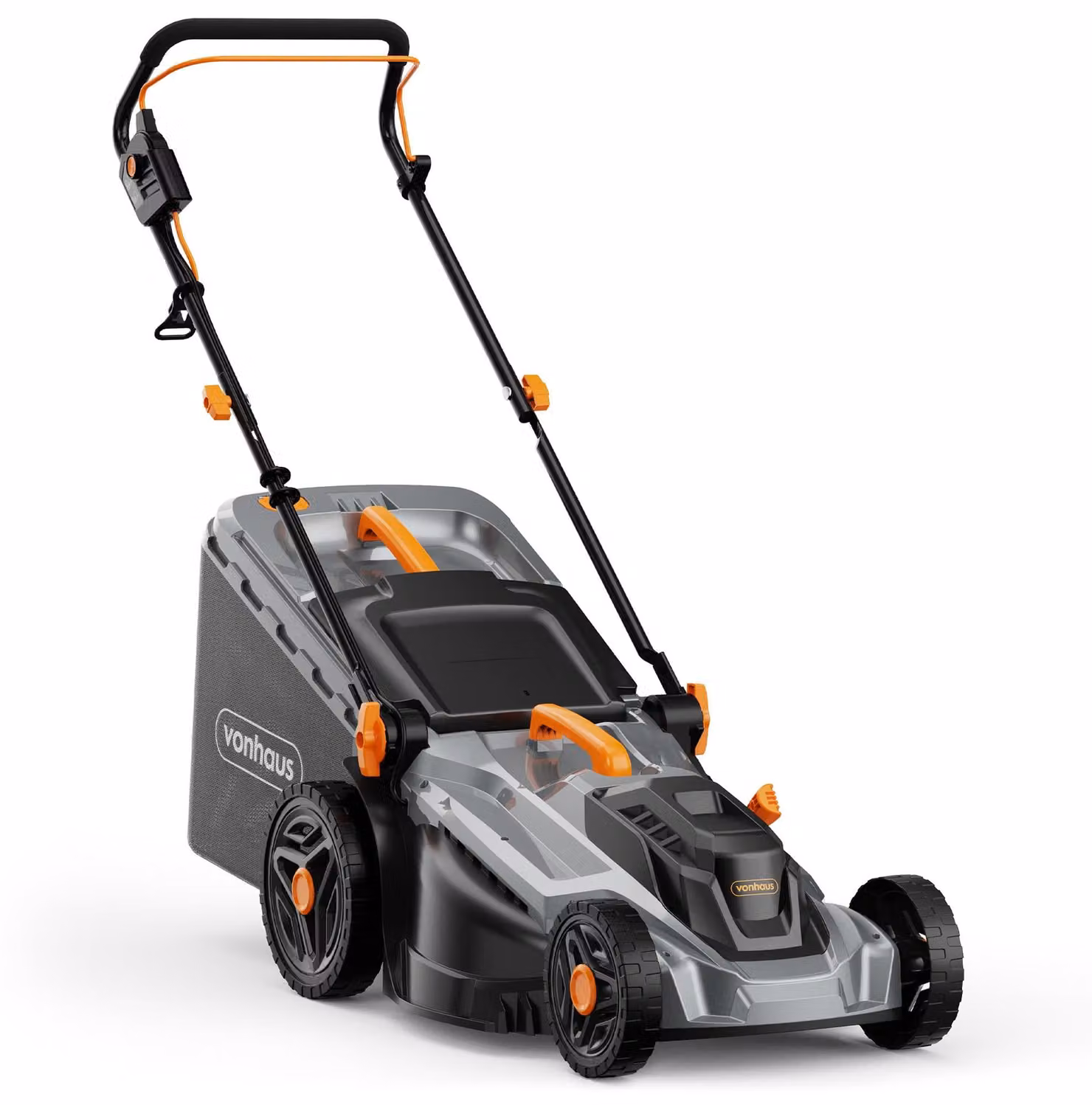 Tagliaerba elettrico, 1600 W, larghezza di taglio 38 cm, contenitore di raccolta da 42 litri