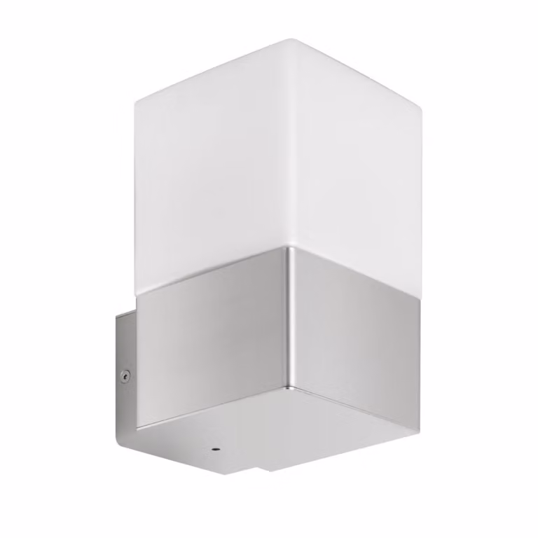LCD Applique da esterno Linus, acciaio inox senza sensore LINUS, Alluminio / Grigio / Zincato, Acciaio Inox, Moderno