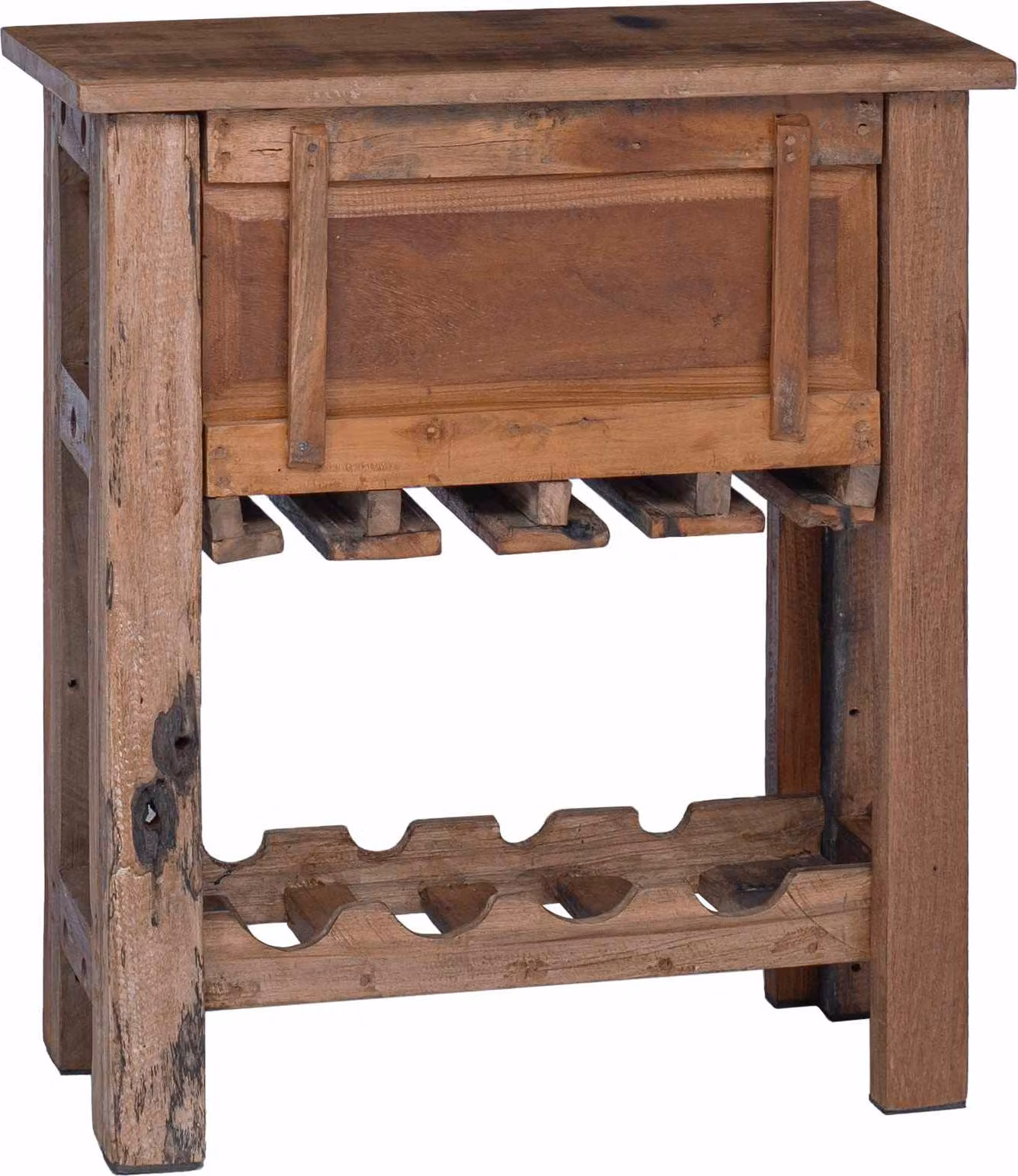 Armadietto Marrone 60 x 30 x 70 cm Legno Recuperato Massello