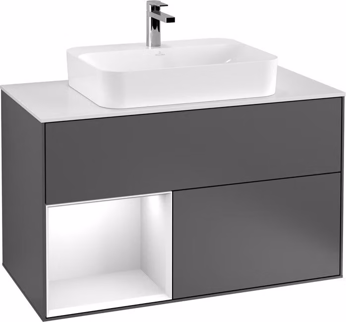 Villeroy & Boch V&B FINION mobile lavabo 1000x603x501 Abdpl bl Reg anth ma/Wln Ve