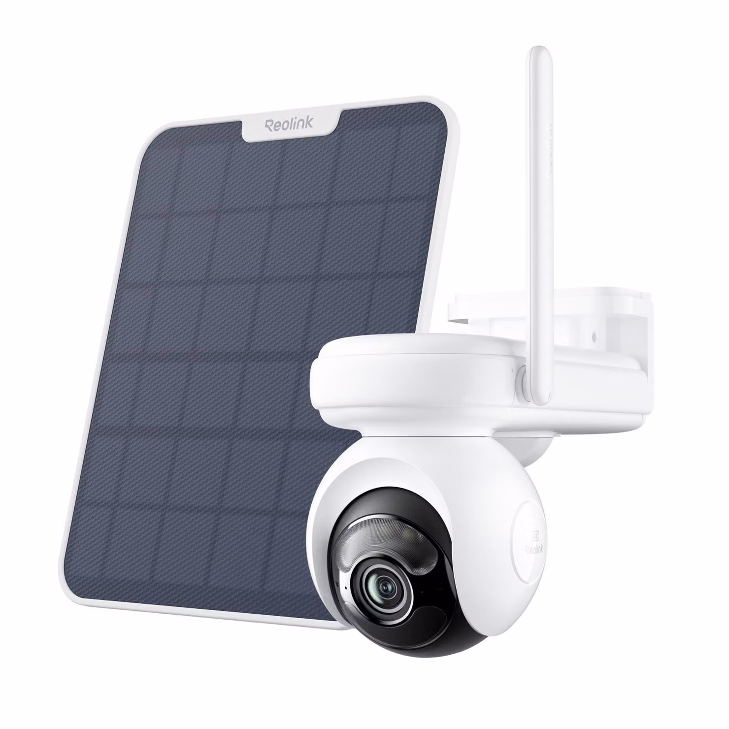Reolink Altas PT Ultra+ con pannello solare, telecamera di sorveglianza 4K 8 MP con WiFi 6 e batteria integrata, tracciamento automatico PT a 360°, notifiche ColorX, registrazione preventiva di 10 secondi, riconoscimento AI
