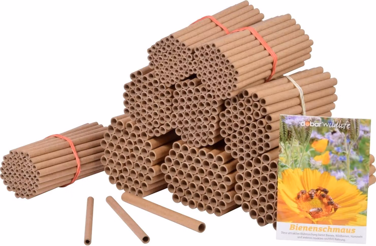 Set di tubicini di cartone, 450 pezzi, diametro da 4 a 8 mm, per nidi di api selvatiche