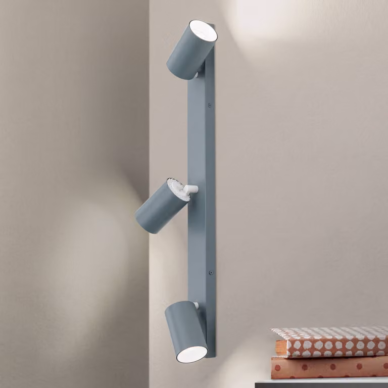 ORION Faretto da soffitto Penn, verde chiaro, lunghezza 60 cm, alluminio/acciaio dimmerabile, Verde, Soggiorno / Sala da pranzo, Metallo, Moderno, Faretto alogeno