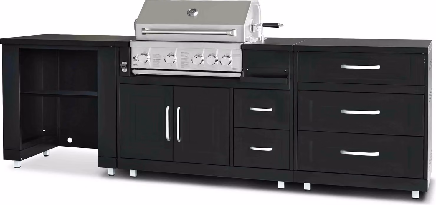 Cucina esterna a 3 moduli con barbecue - Oviala Memphis