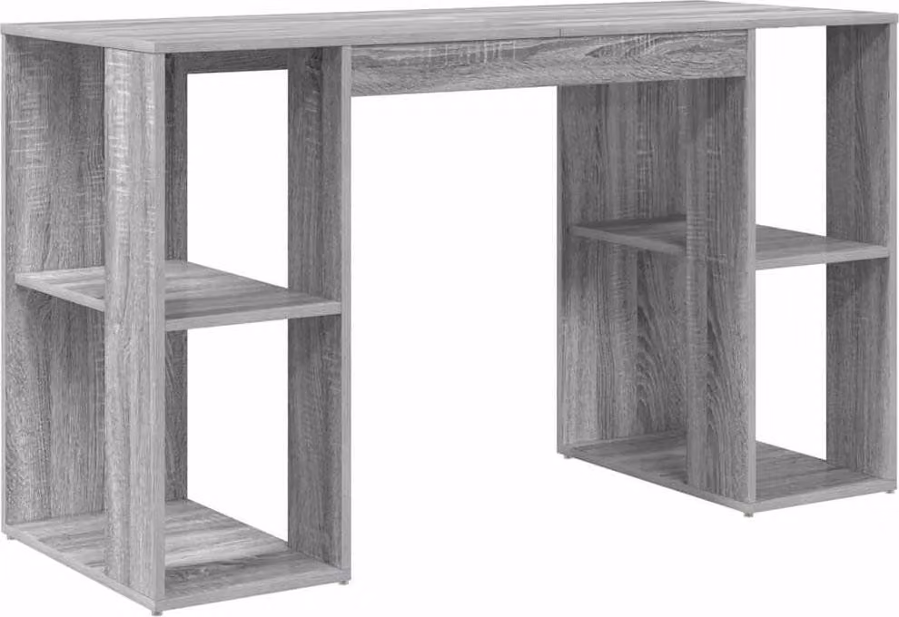 Scrivania Grigio Sonoma 130 x 50.5 x 75 cm Legno multistrato