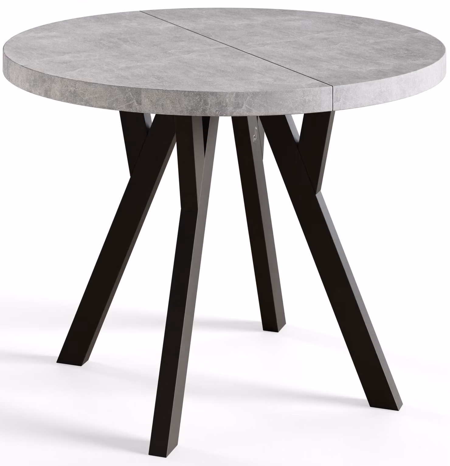 Alpi Moebel, Tavolo da Pranzo, Tavolo per Mangiare Allungabile, Diametro da 90 cm, At, Collezione Ovo