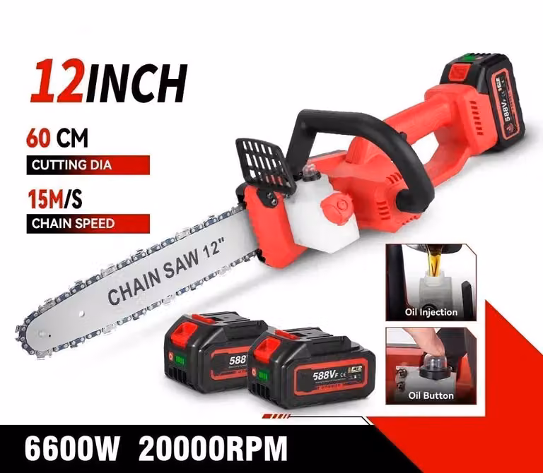 Troncatrice elettrica a batteria - Potante - 12 pollici - 6600W - 20000 giri/minuto - Senza fili