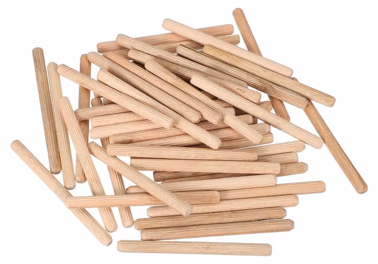 Tasselli in legno, 8x100 mm, set da 50 pezzi, ideali per la lavorazione del legno