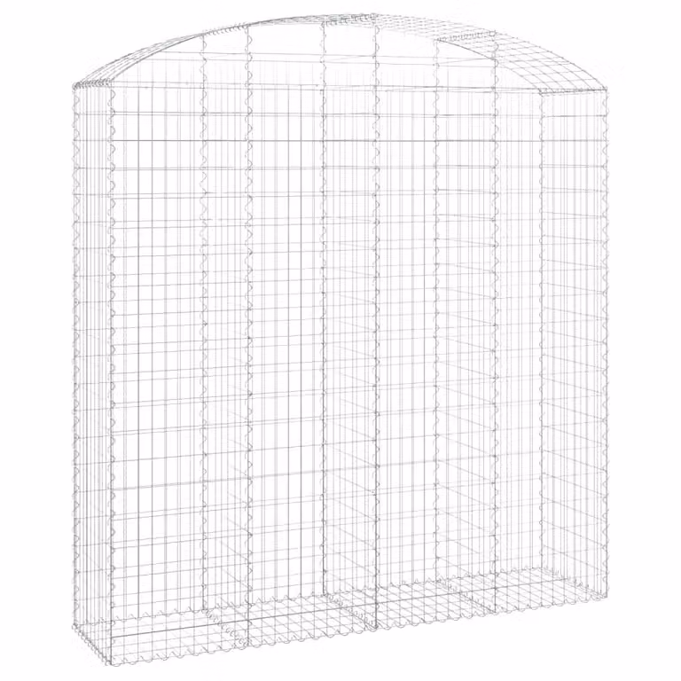 Cesto Gabbione ad Arco 200x50x200/220 cm Ferro Zincato