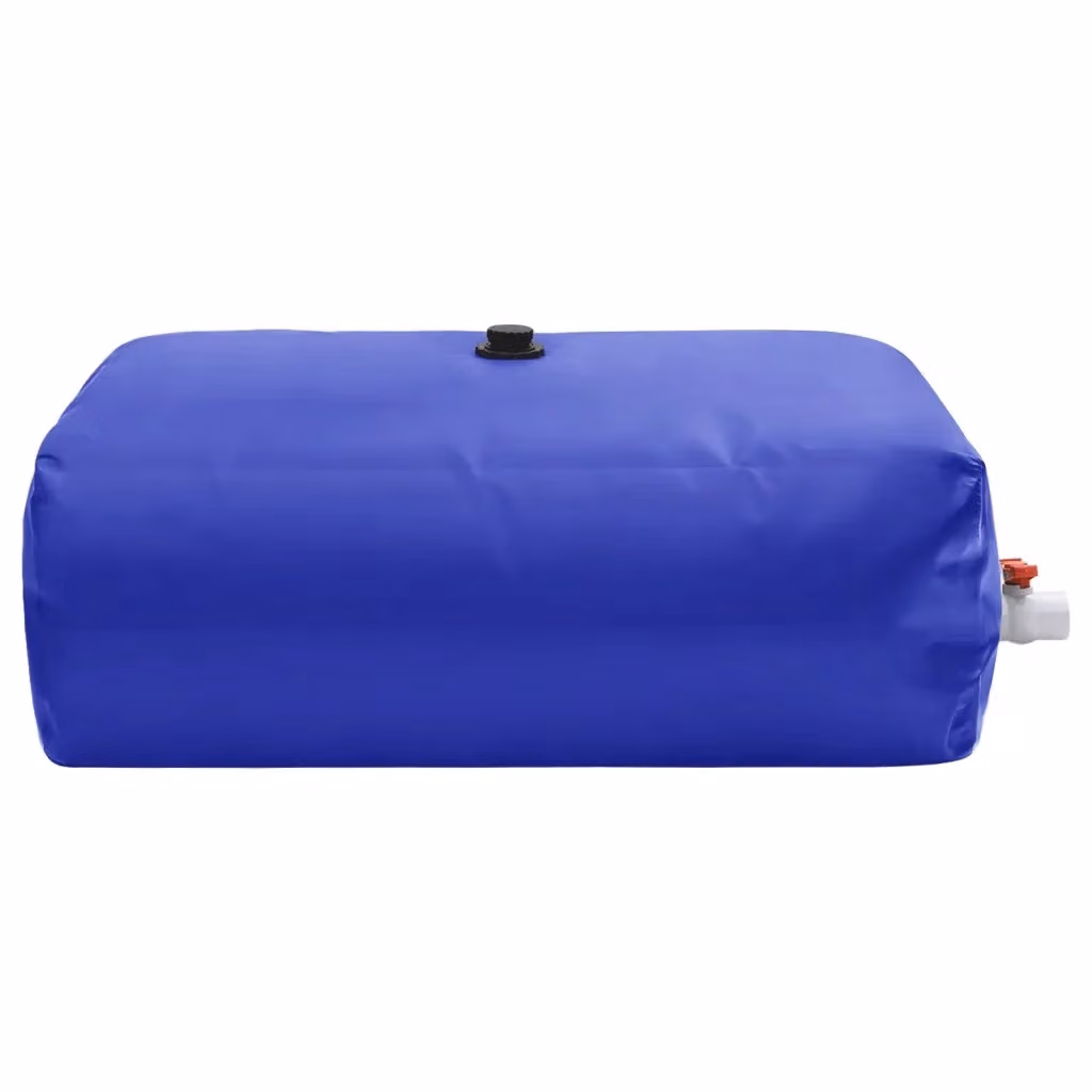 Serbatoio Acqua Pieghevole con Rubinetto DESIGN IN in PVC Blu, Capacità: 1500 l, L: 120 cm, P: 70 cm, H: 75 cm – 2