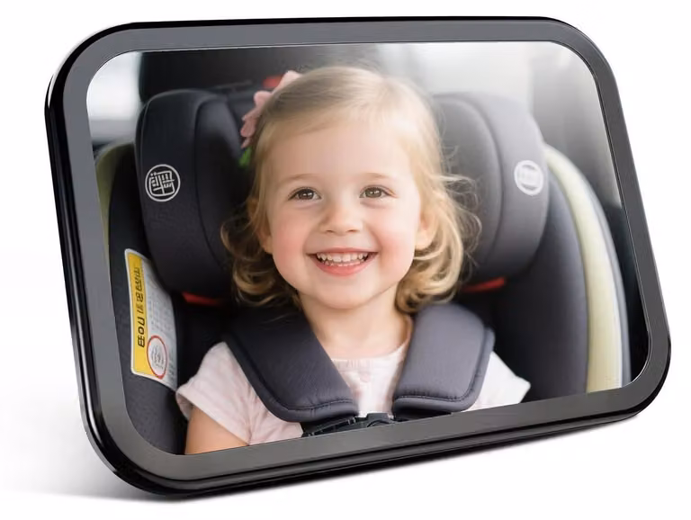 Specchietto per auto per bambini, girevole, con visione chiara, resistente agli urti e regolabile