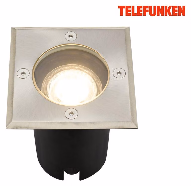 Telefunken luce da incasso, impermeabile IP67, vetro temperato