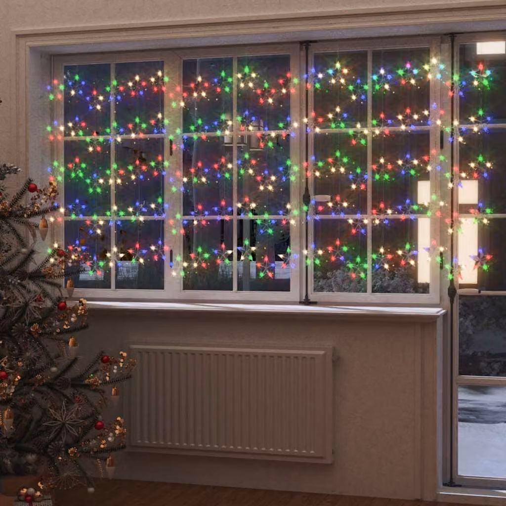 vidaXL Luci a Stella a LED Multicolore con 500 LED RGB per Decorazioni Natalizie