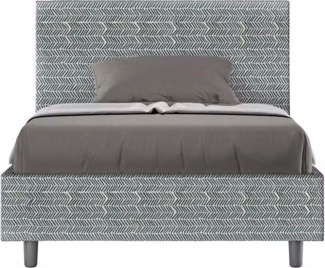 Letto Adele Aragona con Contenitore e Rete Giordanoshop Azzurro L: 135 cm, P: 222 cm, H: 106 cm – 1