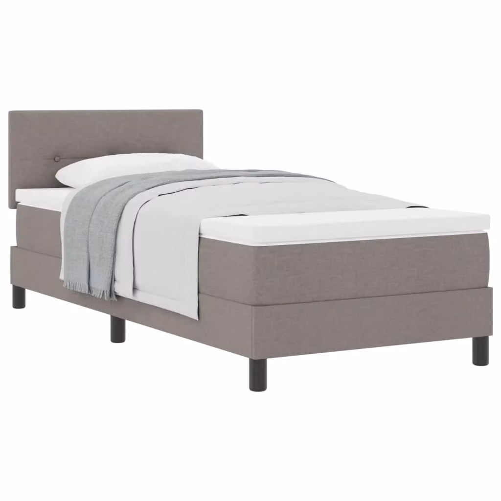 Letto Ibrido con Testiera Talpa vidaXL in Tessuto Beige o Grigio L/P/H: 200 x 90 x 140 cm – 2