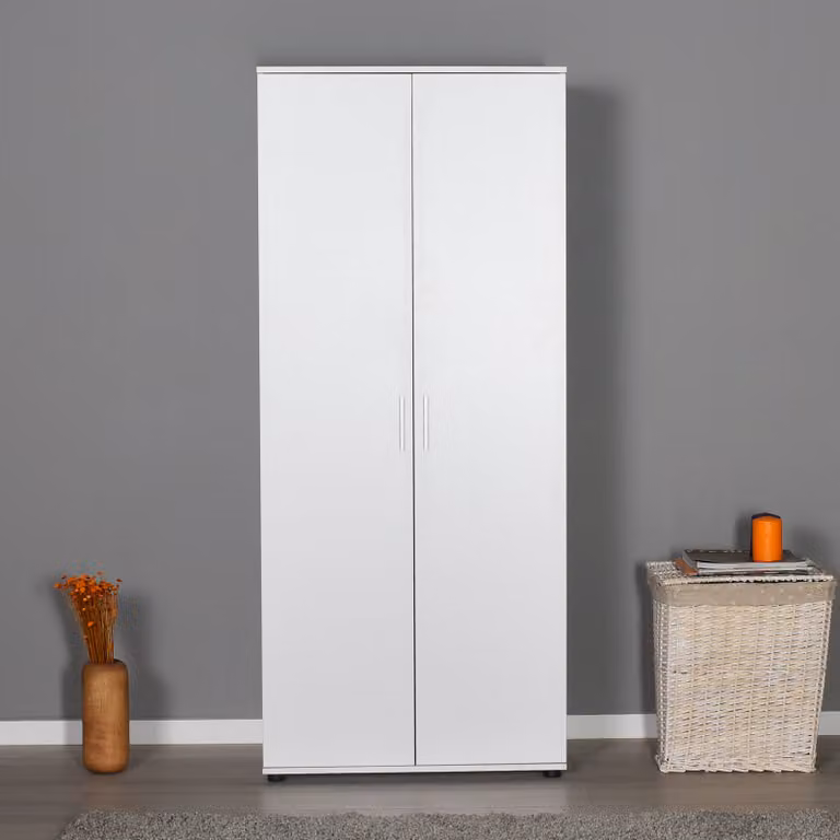 Skye Decor, GRD- GRDADR, bianco, armadi, 187x80x47 cm, pannello truciolare rivestito al 100% in melamina