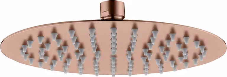 Aloni Regendusche, soffione rotondo in rame spazzolato, diametro 30 cm