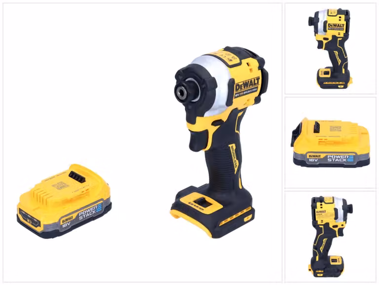 Avvitatore a impulsi a batteria DeWalt DCF 850 N 18 V 205 Nm 1/4" senza spazzole + 1x batteria ricaricabile 1,7 Ah - senza caricabatterie