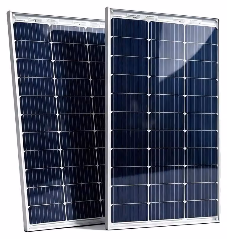 Pannelli solari, alta efficienza, costruzione resistente, bifacciali, 102W, confezione da 2 pezzi
